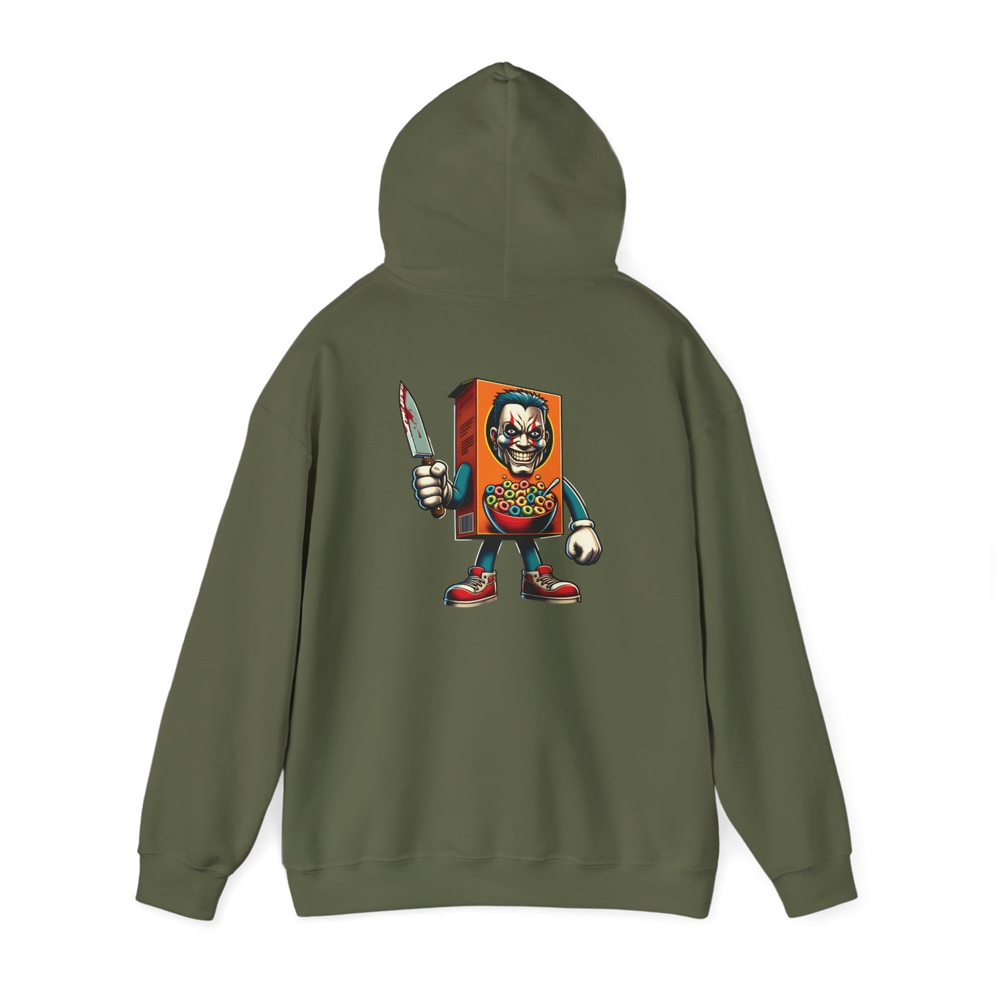 Hooded Sweatshirt - Cereal Killer Horror Design