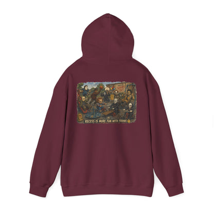 Horror Icons Illustration “Recess Is More Fun With Friends” - Hoodie