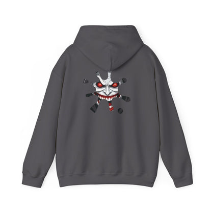 Hooded Sweatshirt - Joker Inspired Sinister Evil Smile Print