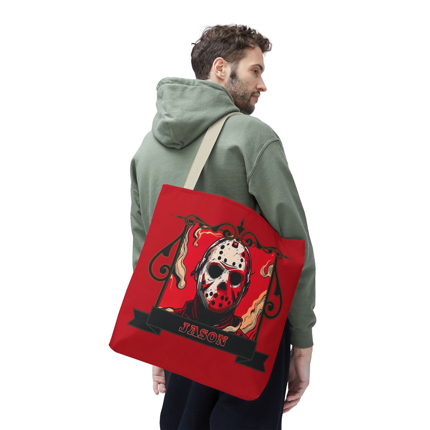 Vintage Jason Hockey Mask Tote Bag