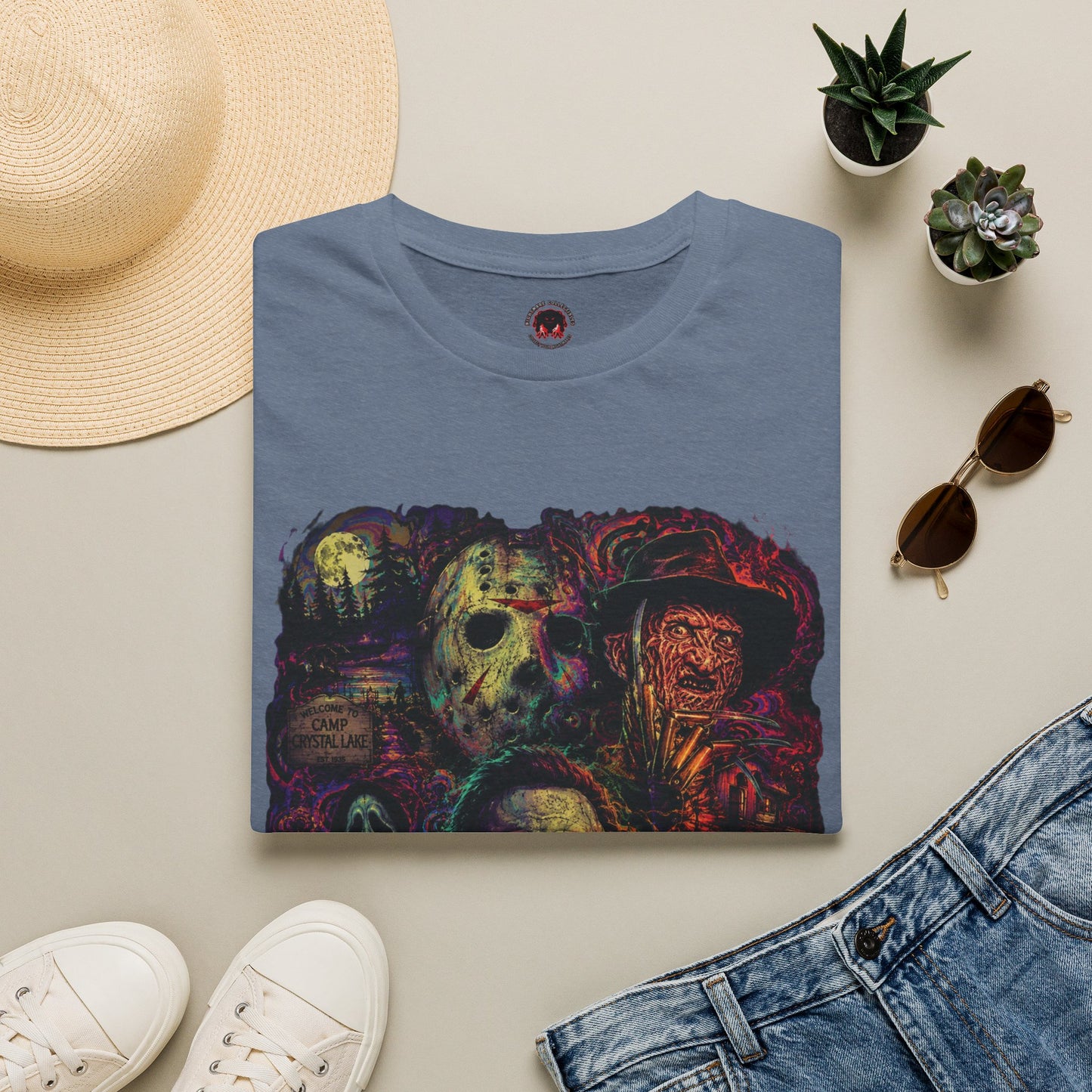 Horror Icons Collage T-Shirt —  Graphic Tee