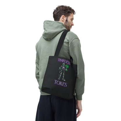 Tote Bag - Timeless Tokes Skeleton Weed Lover Design