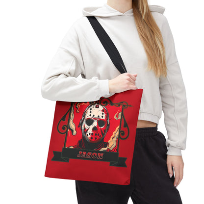 Vintage Jason Hockey Mask Tote Bag