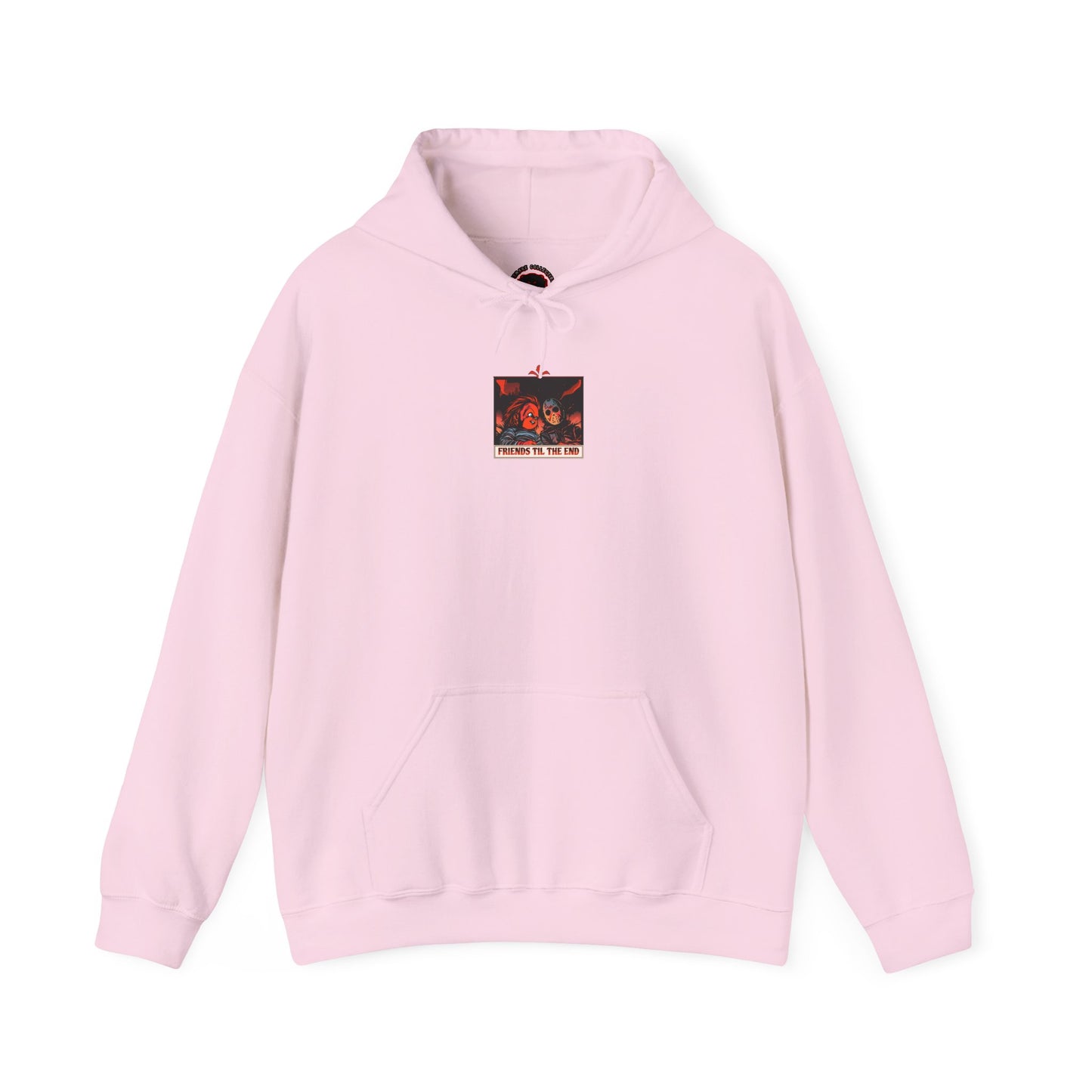 Hoodie - Friends Til The End Horror Movie Icon Friends Graphic Hoodie