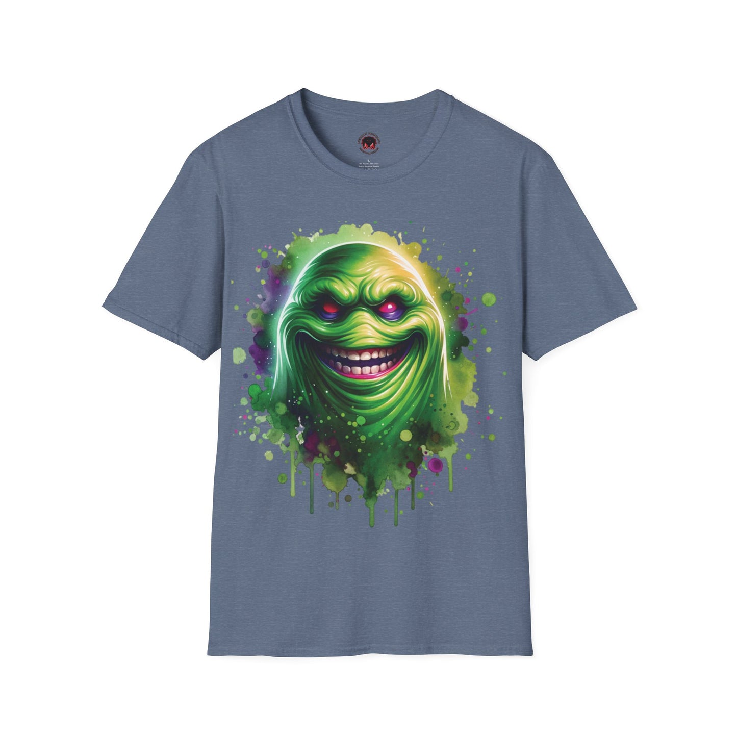 Slimey Ghost Spector Horror Fun Unisex Soft style T Shirt Men Women