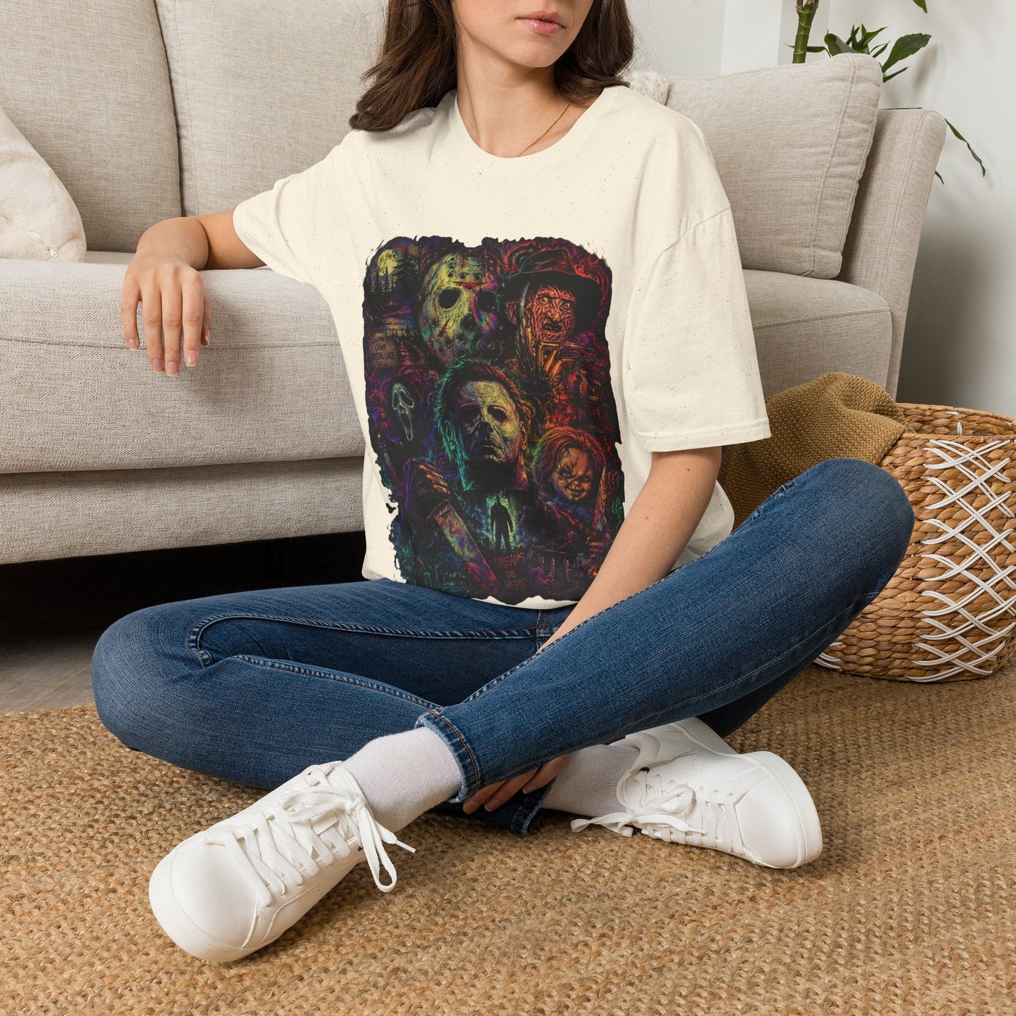 Horror Icons Collage T-Shirt —  Graphic Tee