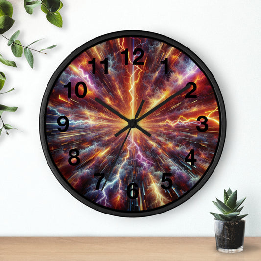 Lightning Storm Wall Clock