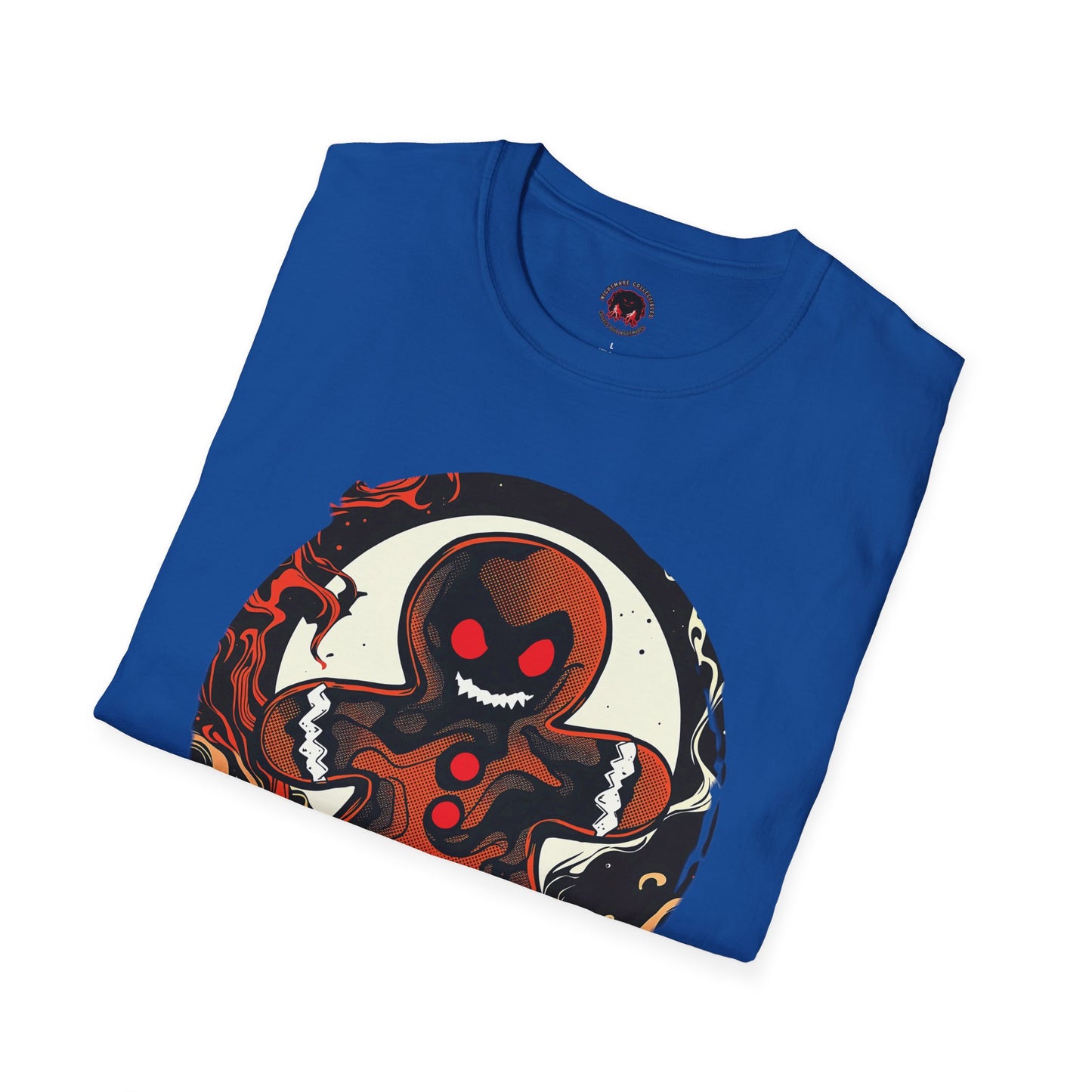 Evil Gingerbread T-Shirt – Spooky Holiday Horror Cookie Design