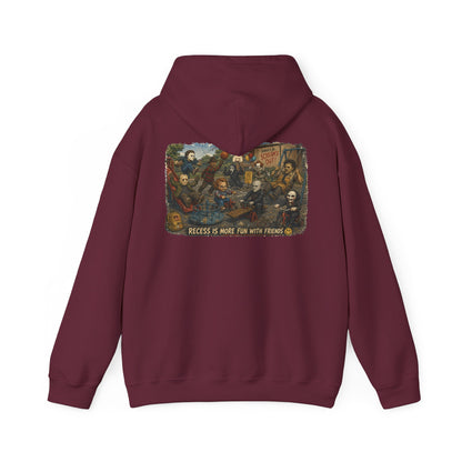 Horror Icons Illustration “Recess Is More Fun With Friends” - Hoodie