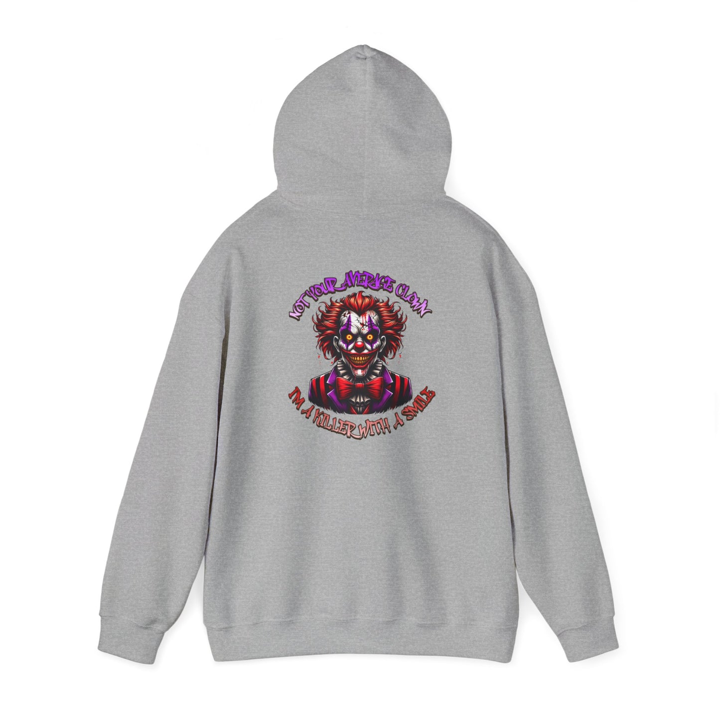 Evil Clown Horror Hoodie - Killer With A Smile Design