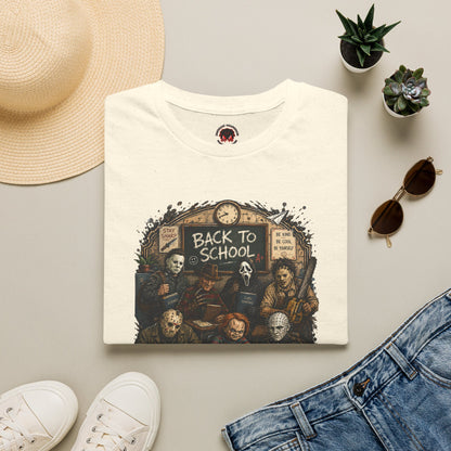"Back to School" Horror Movie Character Class Portrait - T Shirt