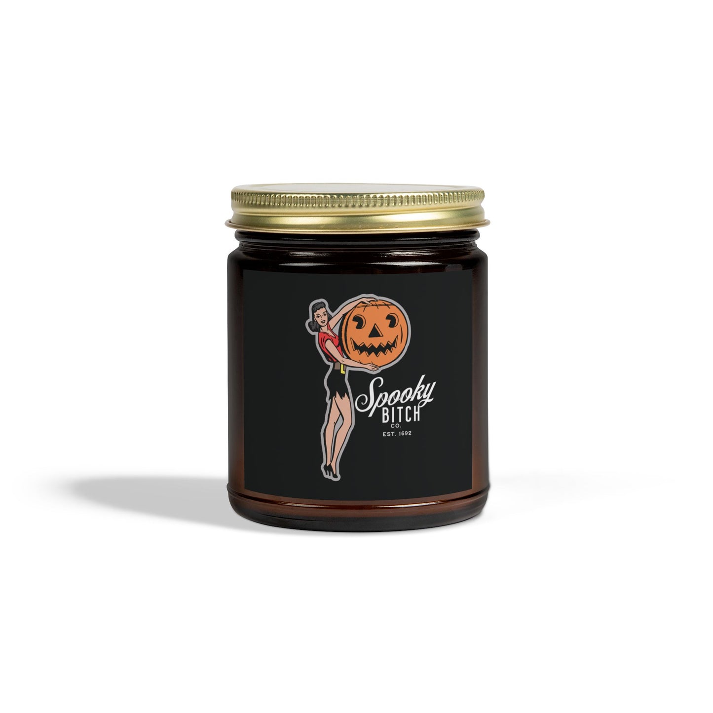 Scented Candle - Fun Witch Design, Gothic, Spooky Bitch Company (4oz, 9oz)