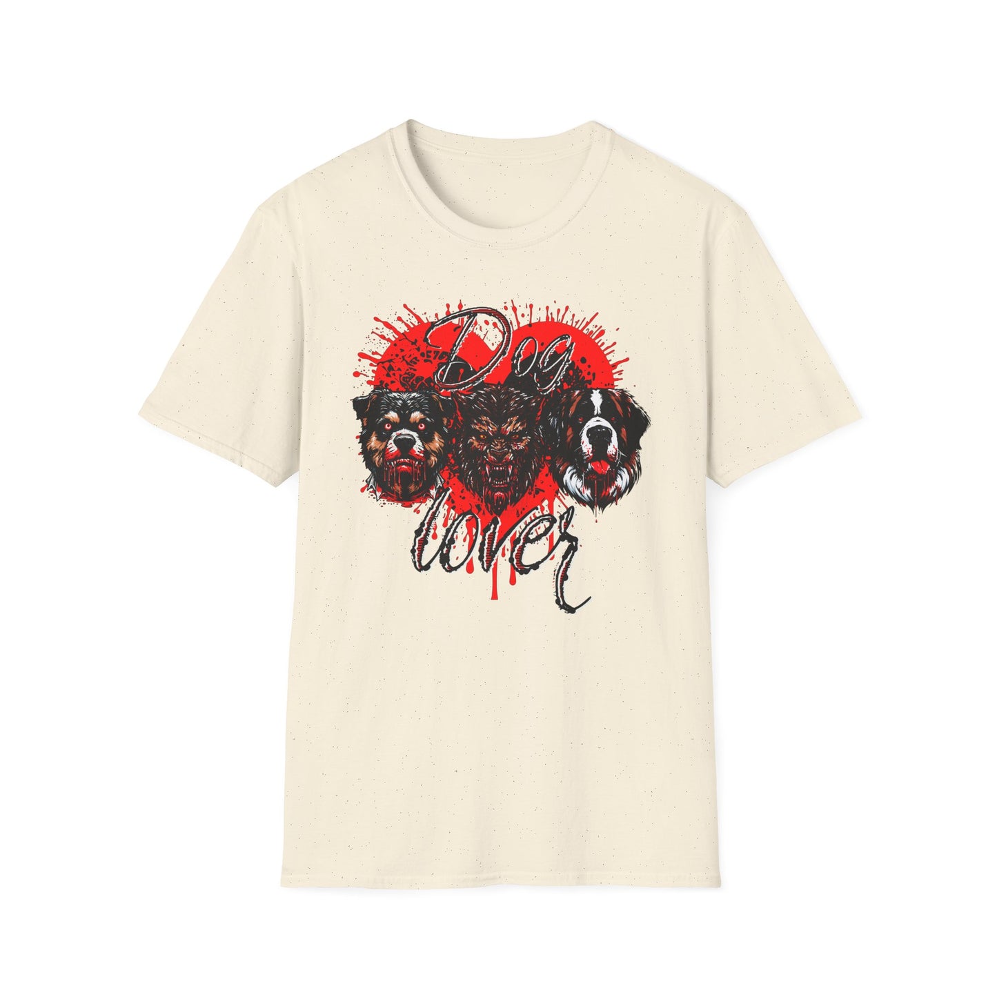 Dog Lover Hounds Of Hell Bloody heart Horror Fun Unisex Softstyle T-Shirt Animal Dark Humor Shirt