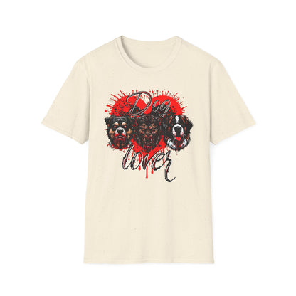 Dog Lover Hounds Of Hell Bloody heart Horror Fun Unisex Softstyle T-Shirt Animal Dark Humor Shirt