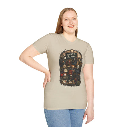 "Back to School" Horror Movie Character Class Portrait - T Shirt