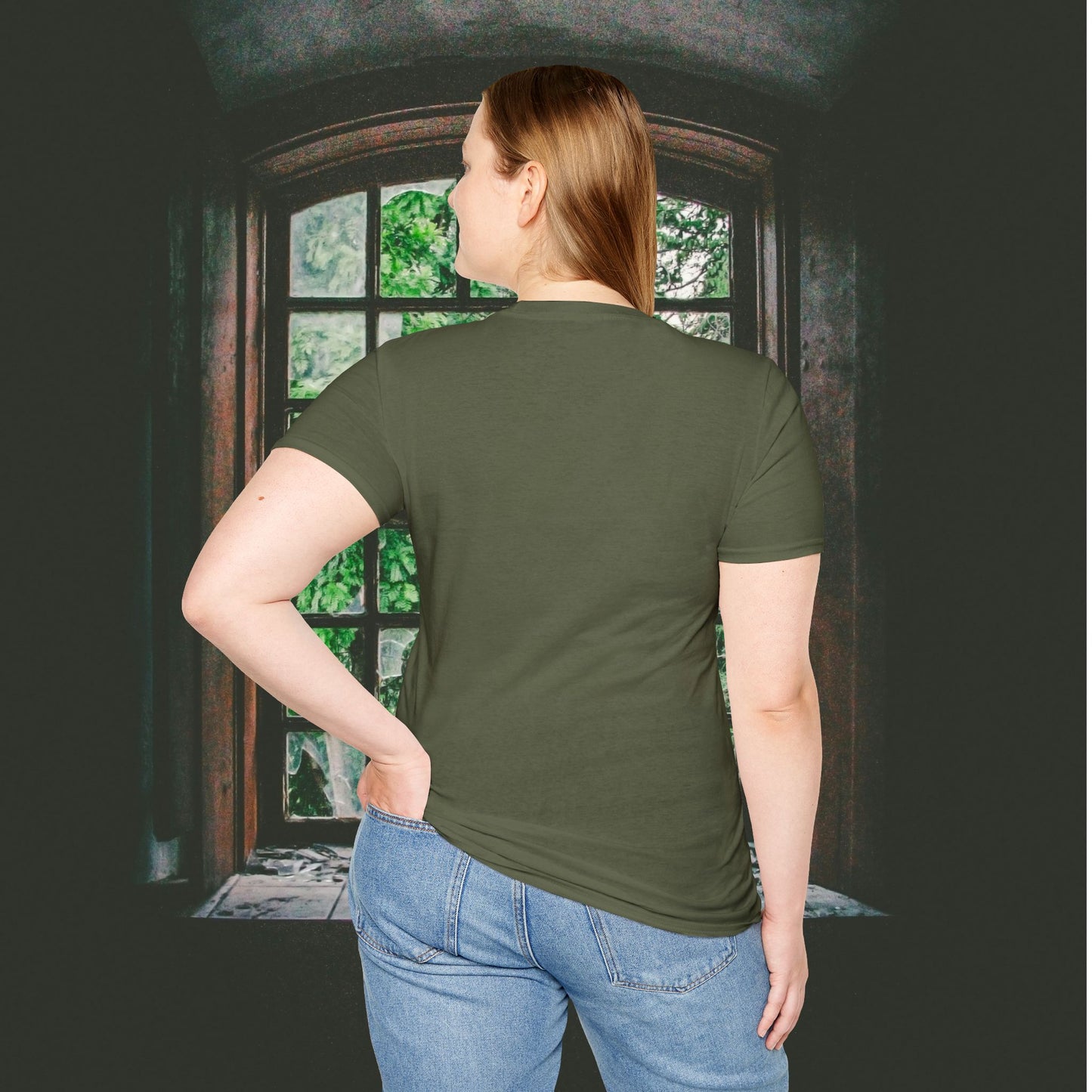 Nobody Cares Run Faster - Michael Running Myers on Halloween Horror Fun with Skulls Shirt - Unisex Softstyle T-Shirt