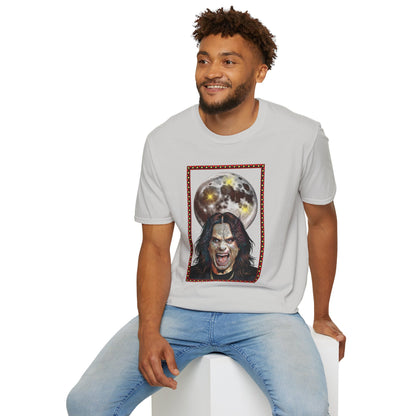 Ozzy Bark At The Moon Unisex T-Shirt - Werewolf Design