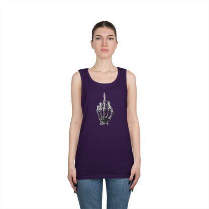 Skeleton Hand Middle Finger Tank Top – Edgy Skull Finger