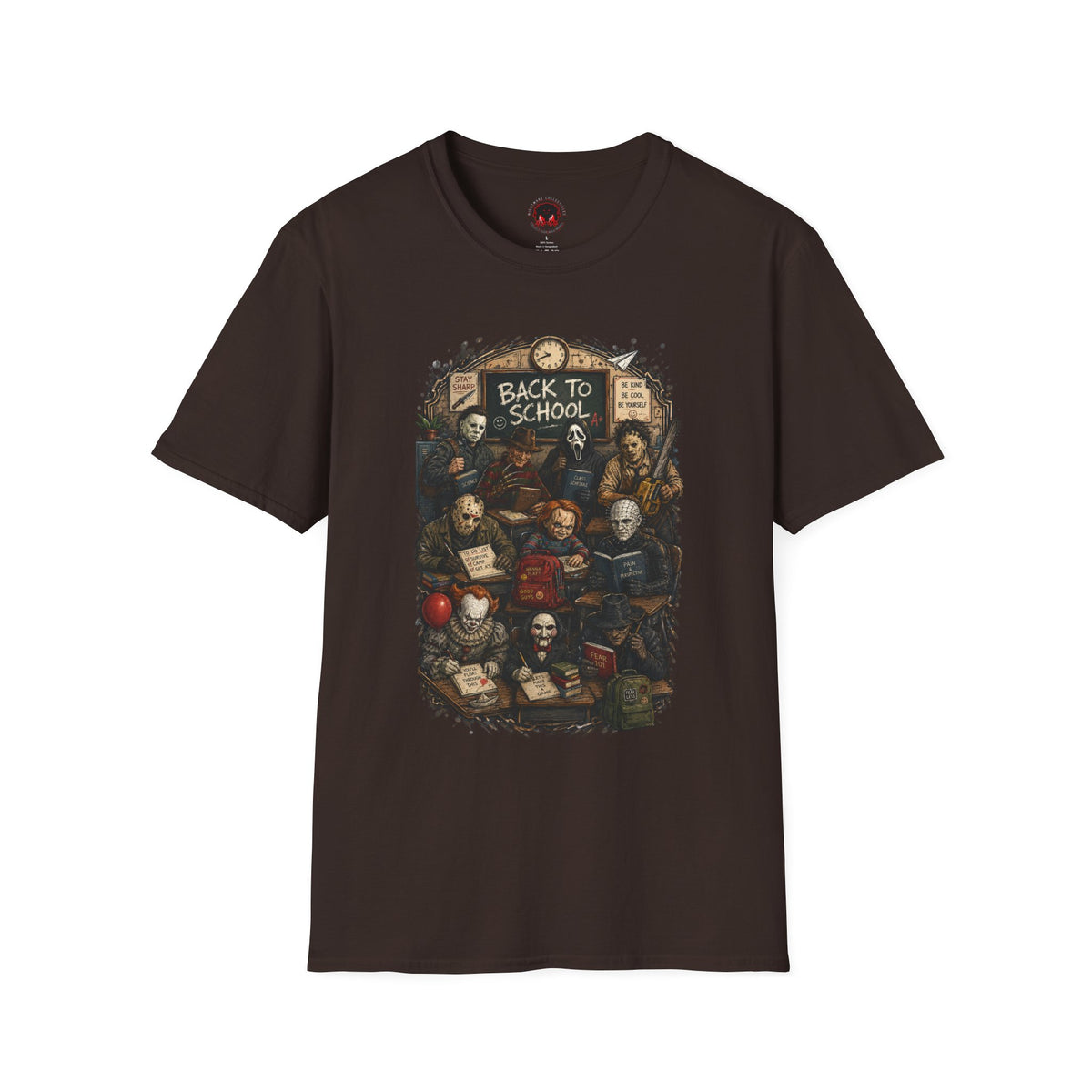 "Back to School" Horror Movie Character Class Portrait - T Shirt