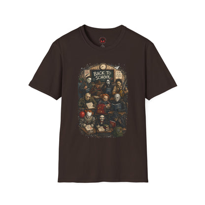 "Back to School" Horror Movie Character Class Portrait - T Shirt