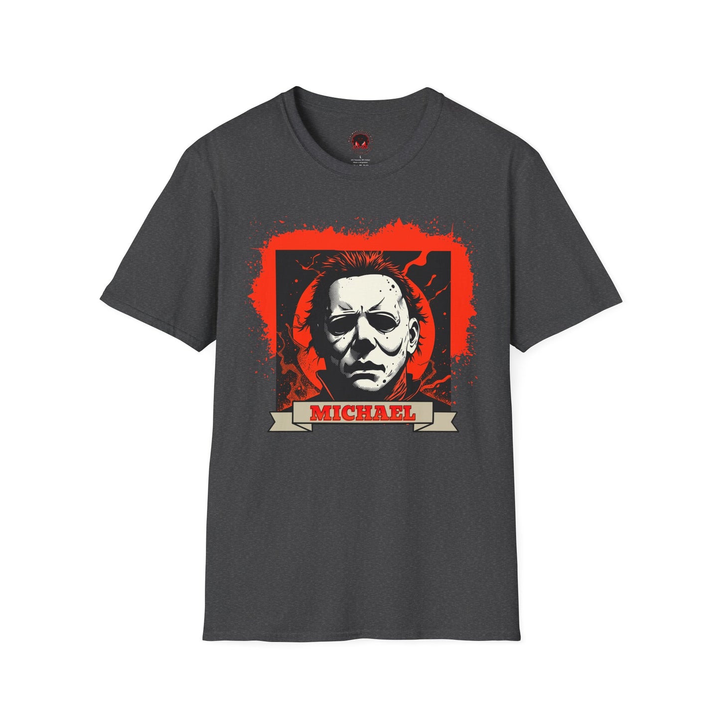 Vintage Horror Mask Portrait "Michael" Graphic T-Shirt