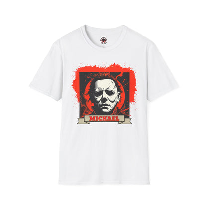 Vintage Horror Mask Portrait "Michael" Graphic T-Shirt
