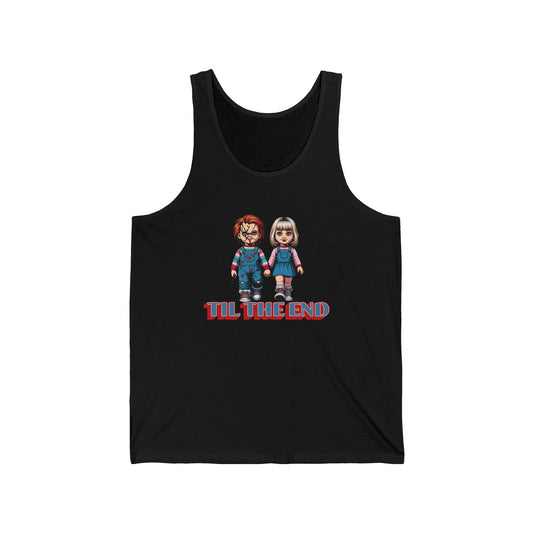 Til The End Horror Couple Unisex Jersey Tank Top