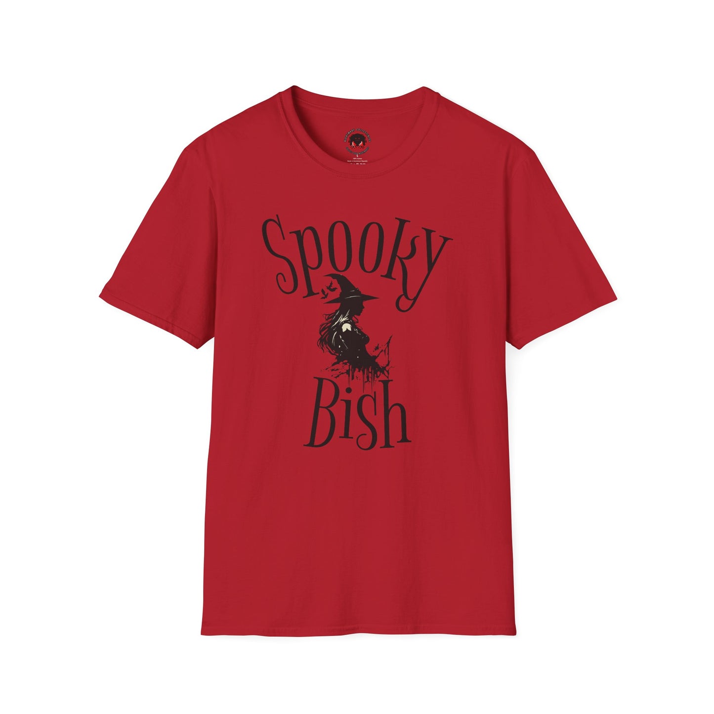 Spooky Bish Witch Gothic Unisex Softstyle T-Shirt Horror Fun