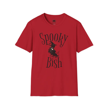 Spooky Bish Witch Gothic Unisex Softstyle T-Shirt Horror Fun