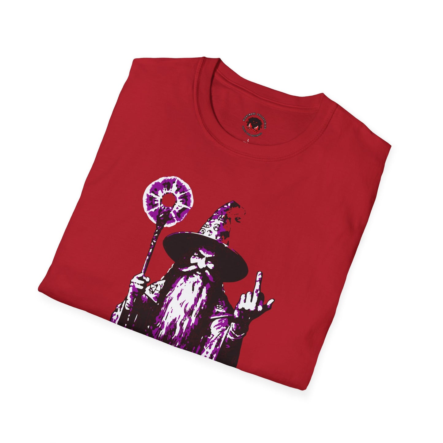 Unisex Soft Style T-Shirt - F*ck Normal Middle Finger Wizard Design