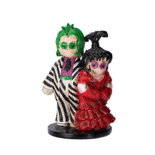 Pinheads Monster Beetle Juice & Lydia Mini Resin Statue