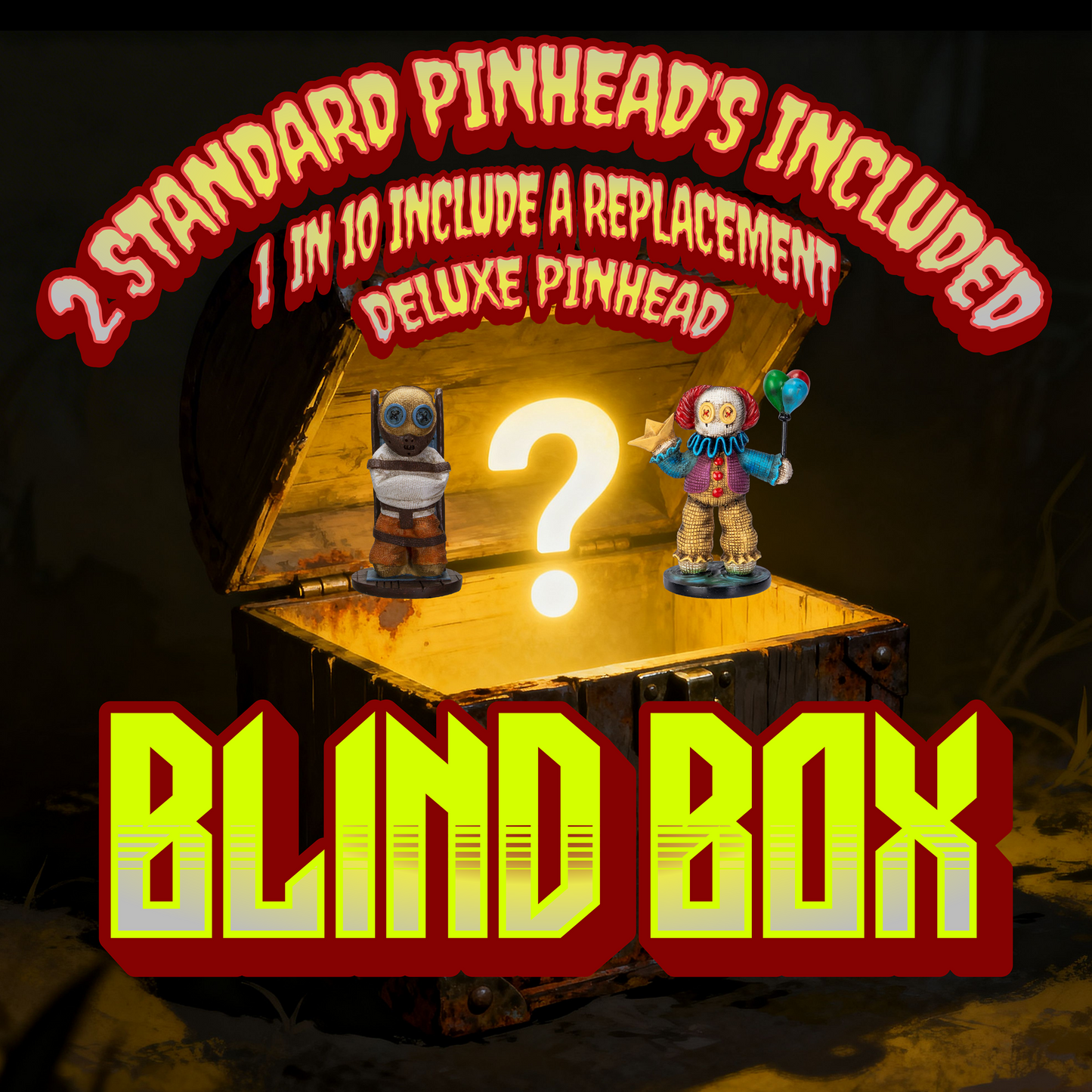 Blind Box - Pinheads Horror Standard Resin Figures - (2) Surprise Figurines Included