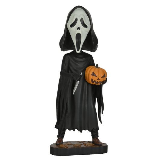 Neca Head Knocker Scream Ghost Face with Pumpkin Bobblehead