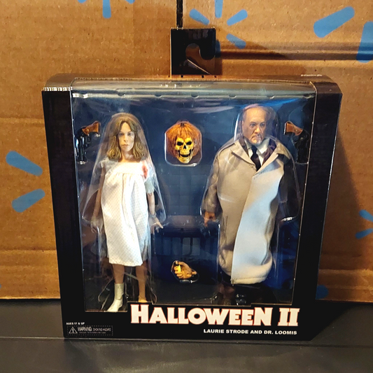 Neca Halloween 2 Laurie Strode & Dr Loomis Action Figures Set