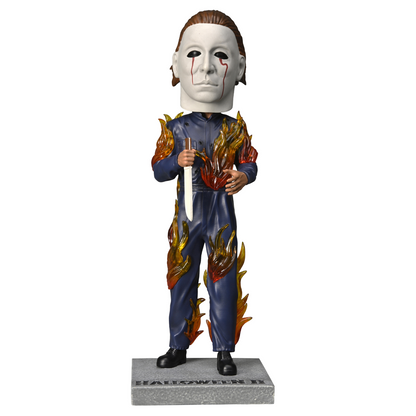 Neca Halloween 2 - Michael Myers on Fire Head Knocker Bobblehead