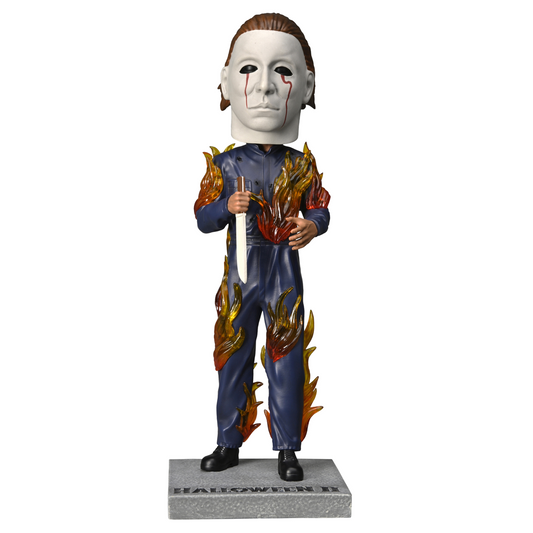 Neca Halloween 2 - Michael Myers on Fire Head Knocker Bobblehead