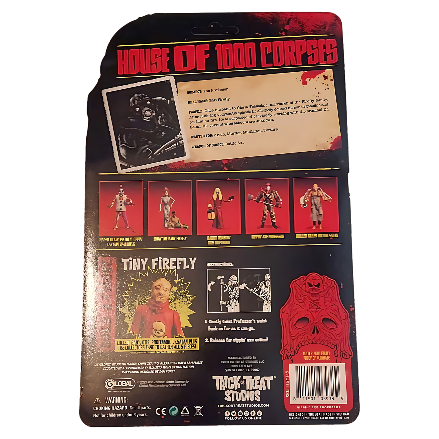 Trick or Treat Studios House of 1000 Corpses The Professor 5" Action Figure