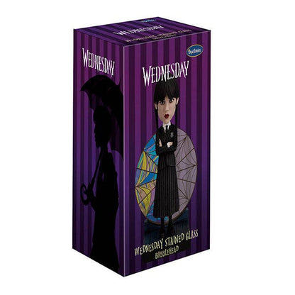 Royal Bobbles The Addams Family Wednesday Stained Glass Collectible Bobblehead