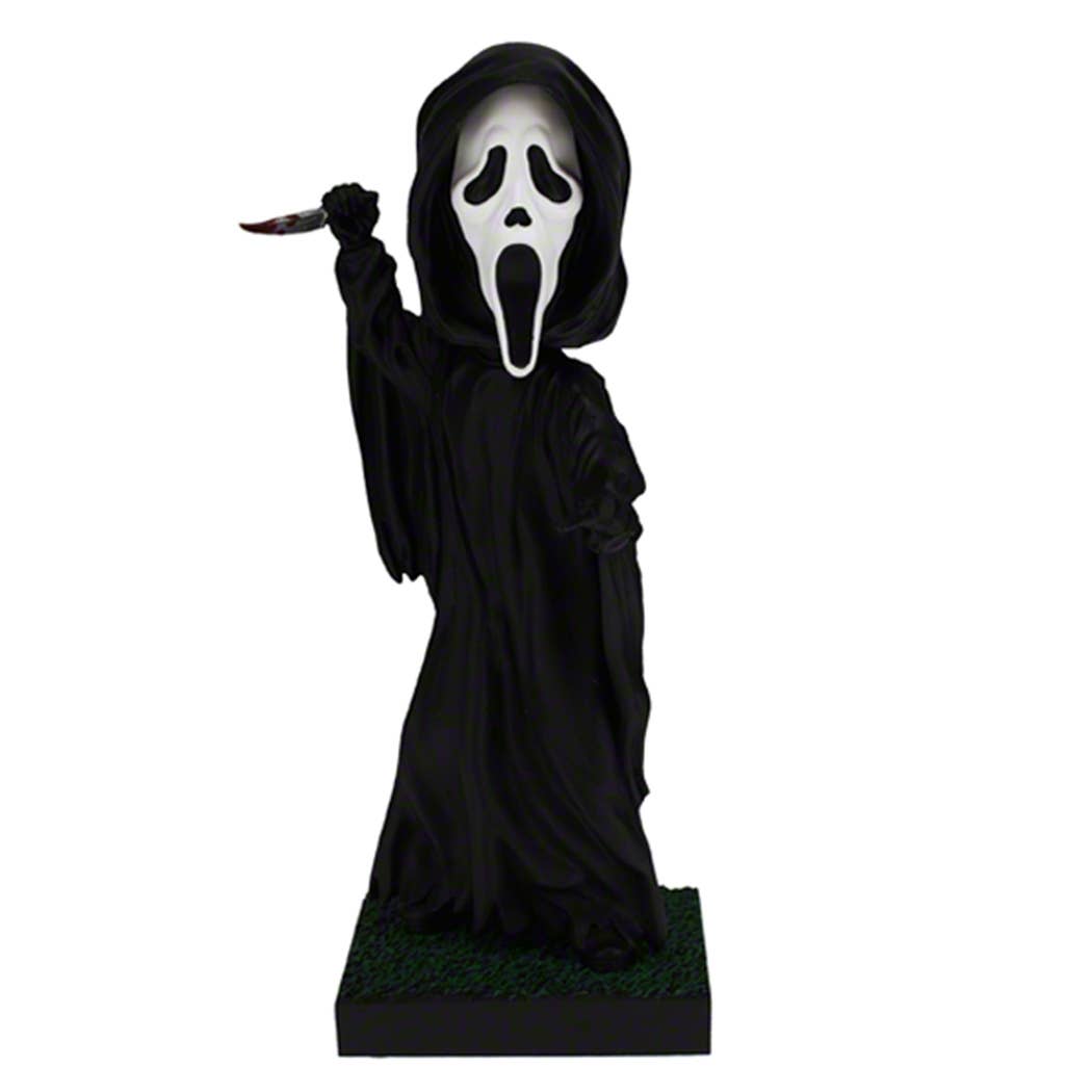 Royal Bobbles Ghost Face Scream Stab On Grass Bobblehead