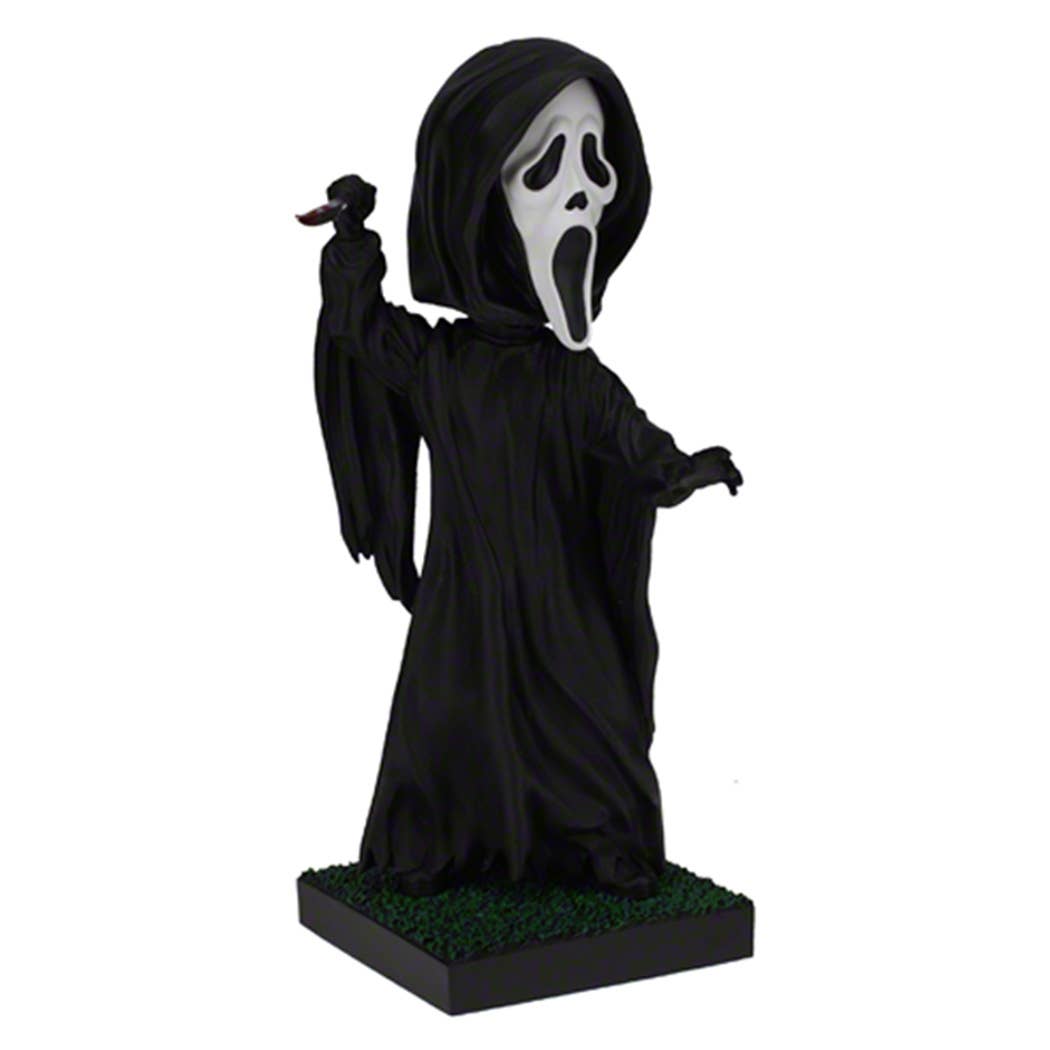 Royal Bobbles Ghost Face Scream Stab On Grass Bobblehead