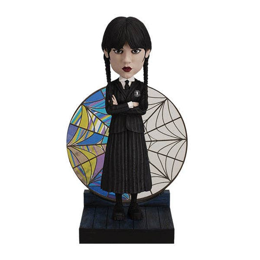Royal Bobbles The Addams Family Wednesday Stained Glass Collectible Bobblehead