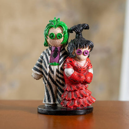 Pinheads Monster Beetle Juice & Lydia Mini Resin Statue