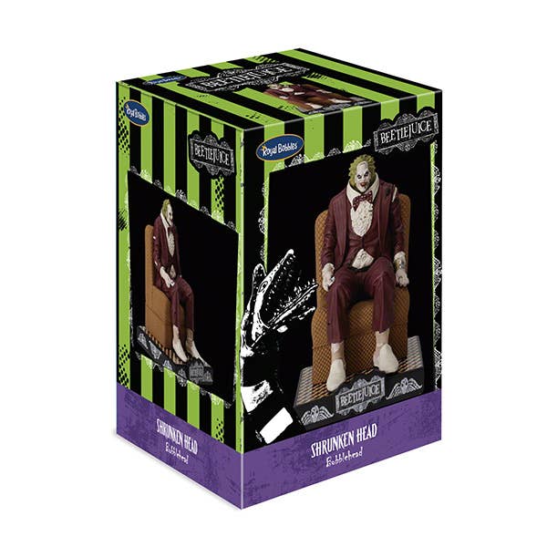Royal Bobbles Beetlejuice Shrunken Head Bobblehead