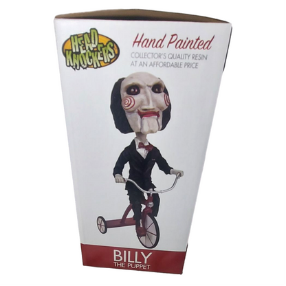 2022 Neca Official Billy The Puppet Saw Head Knocker Horror Resin Bobblehead New In Box