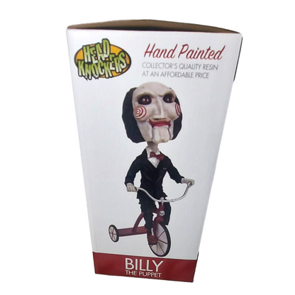 2022 Neca Official Billy The Puppet Saw Head Knocker Horror Resin Bobblehead New In Box