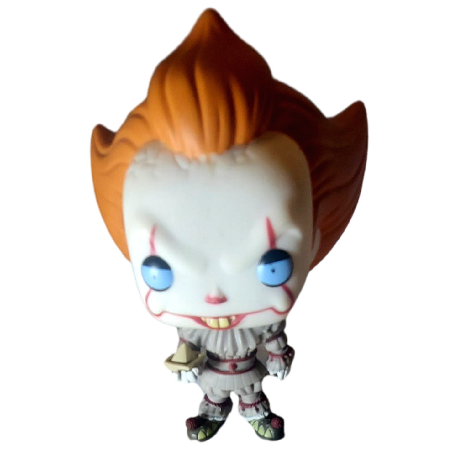 Funko Horror Pop! Vinyl IT Pennywise Blue Eyes Holding the Paper Boat #472 Figure No Box